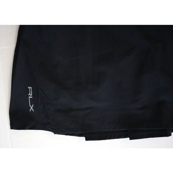 RLX Ralph Lauren Women Sz M Black Pickleball Tennis Golf Pleated Back Skort - Picture 8 of 11